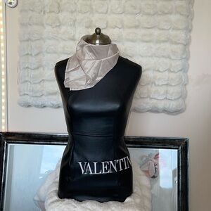 Royal silk 100% tan silk scarf of handkerchief NWOT just the label never used